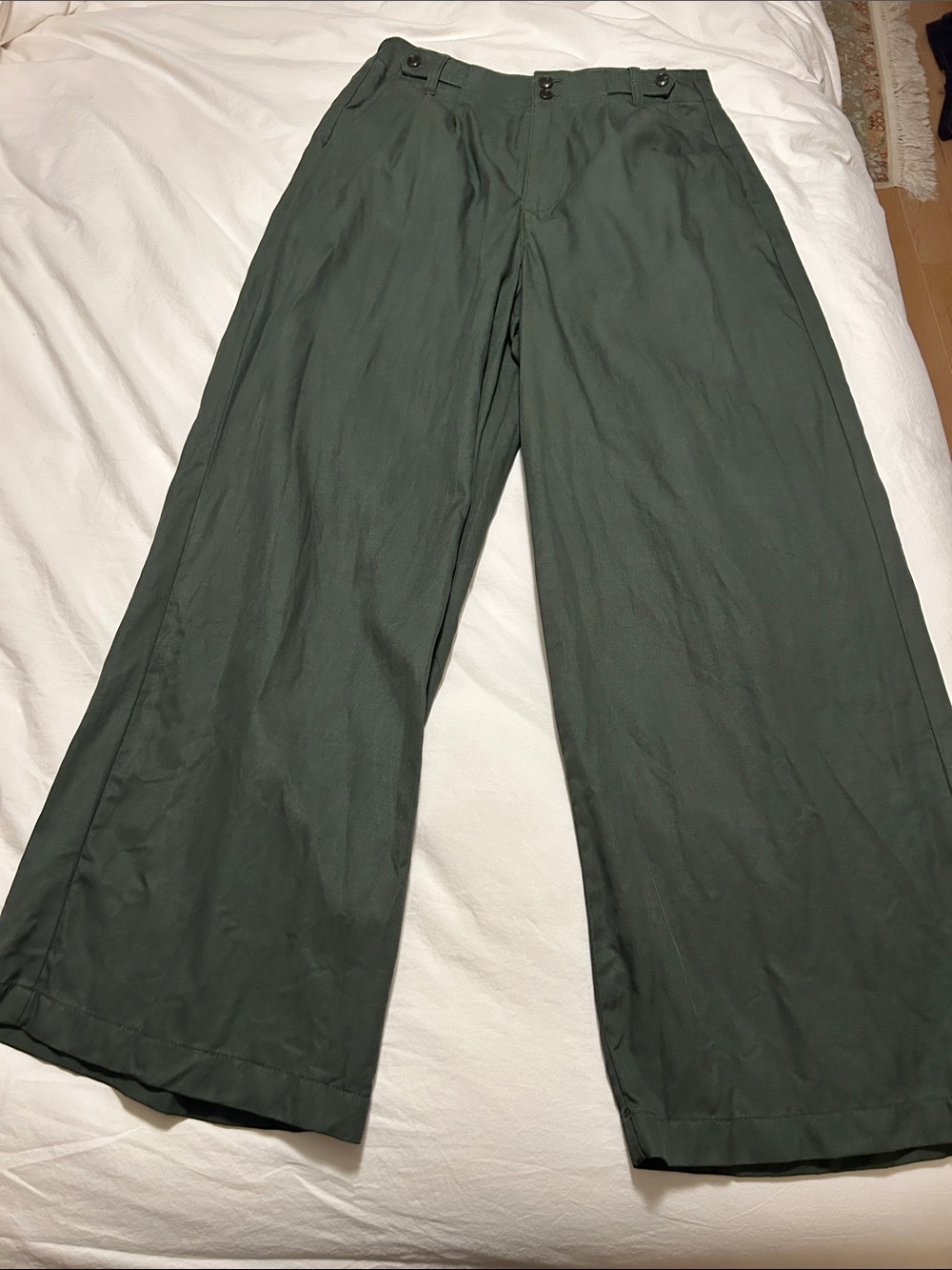 Madewell Olive High-Rise Trousers
